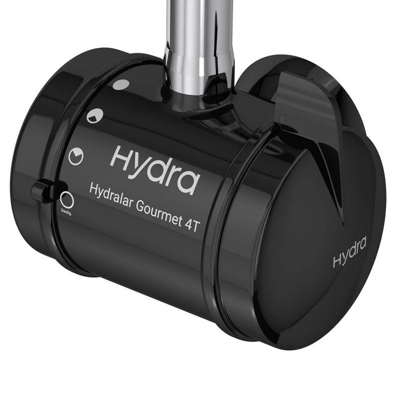 Torneira Elétrica Hydra Hydralar Gourmet 4T de Parede Preta 127V +